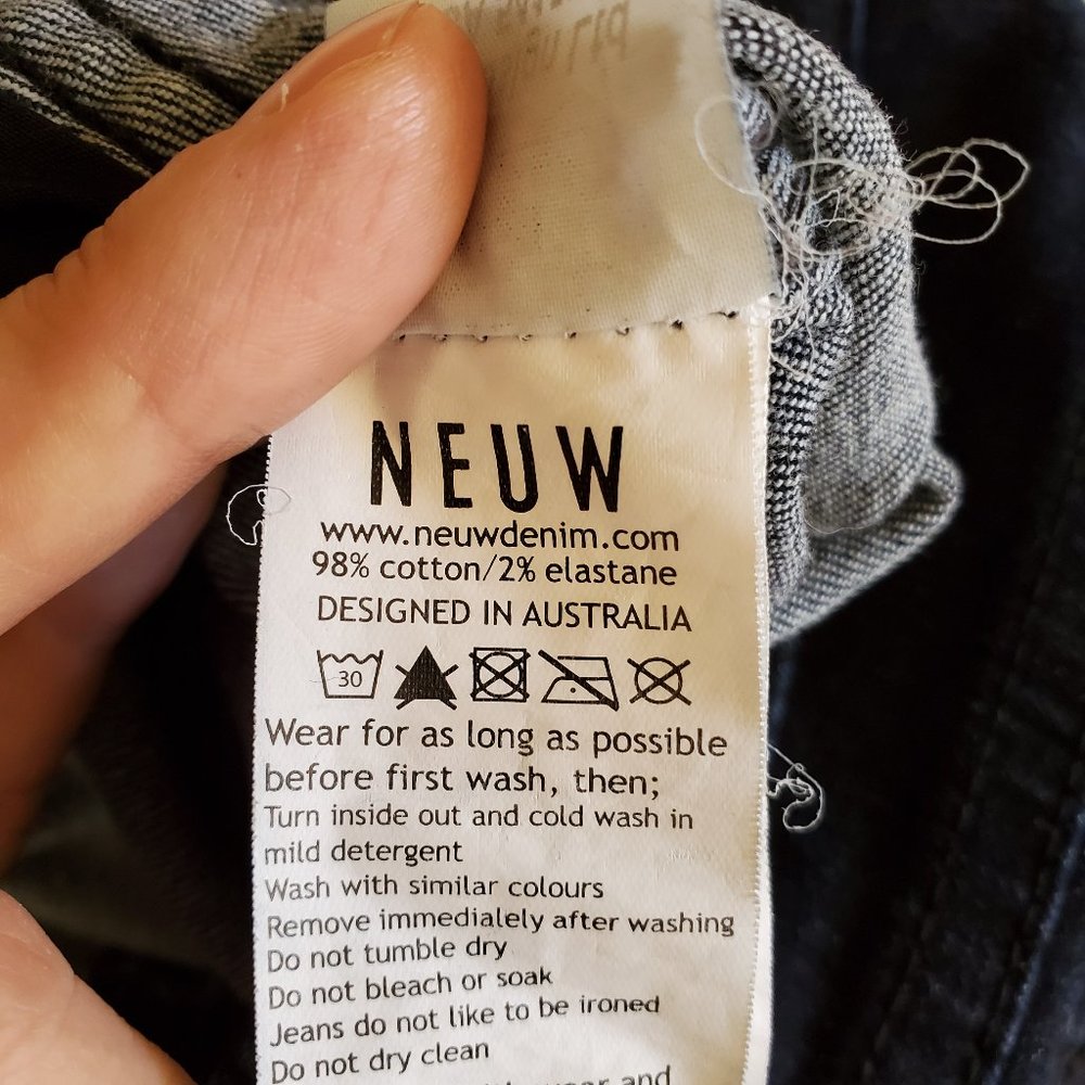 Neuw Razor Skinny Dark Indigo Wash Jeans Size 26 - Picture 10 of 13